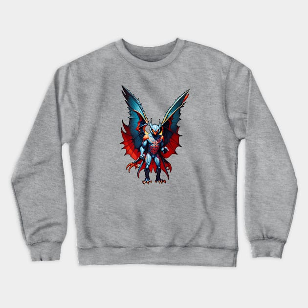 Mothman Eerie Crewneck Sweatshirt by Manzo Carey